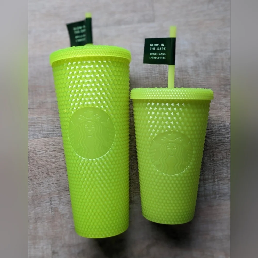 2022 Starbucks Halloween Glow In The Dark Studded Tumbler Duo. NWT
